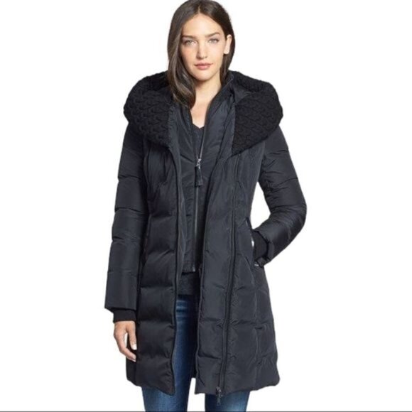 MACKAGE Brigid Knit Trim Down Coat/Jacket - Picture 1 of 16